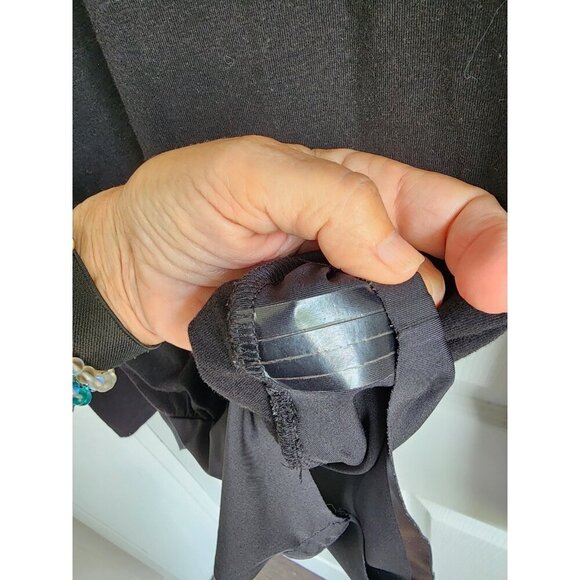 Smash + Tess All-Season Long Sleeve Bodysuit Sz M Black Casual Loungewear - Picture 7 of 7